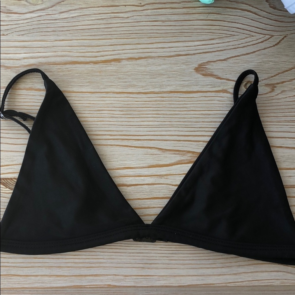 black triangle bikini top